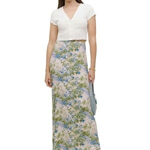 Reformation Floral Vista skirt